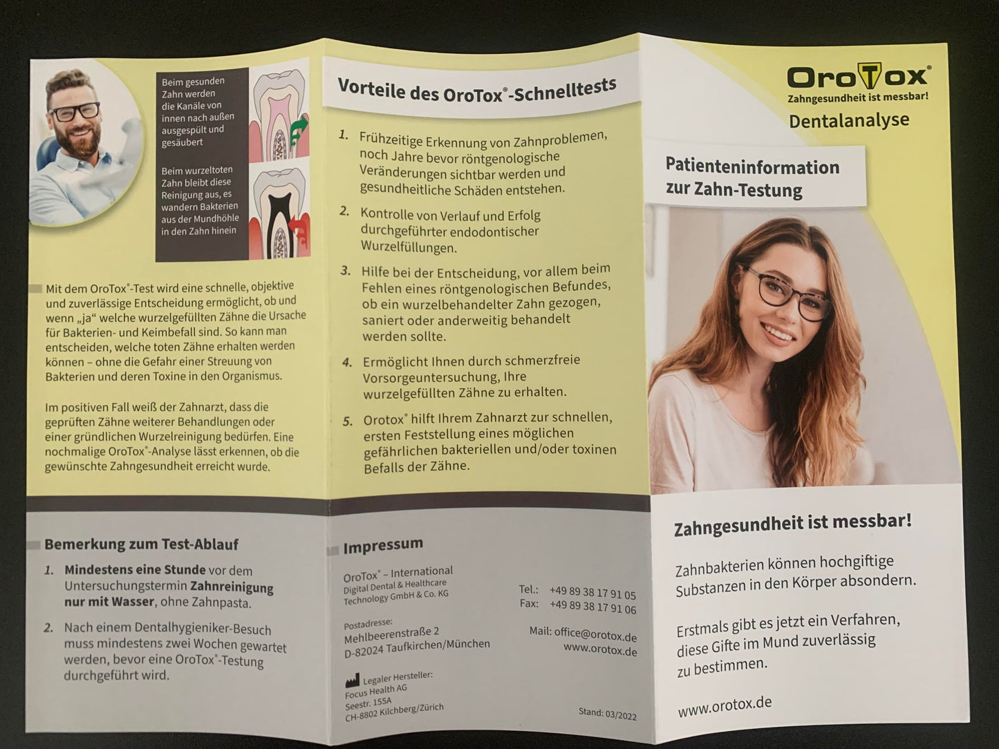 OroTox® Patienten Informationsflyer (zum Nachbestellen) 250 Stck.